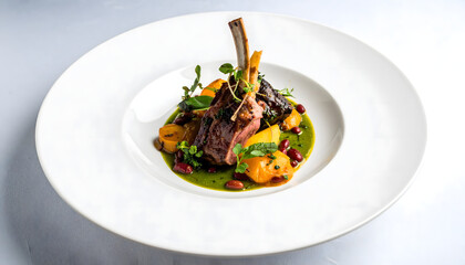 Iranian Ghormeh Sabzi Stew with Herbs and Beans