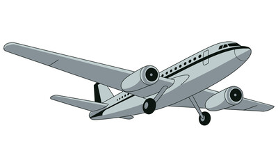 airplane isolated on white