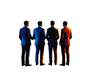  Flat Vector Office People Illustration Pack, Transparent Background