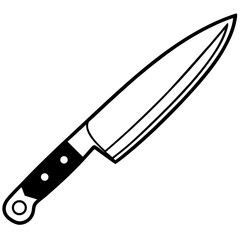 Obraz premium knife isolated on white background