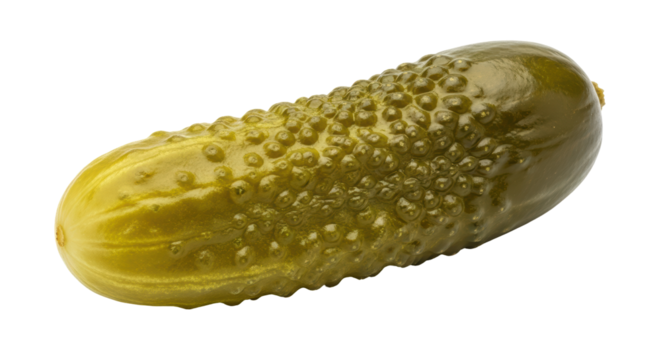 Isolated Pickled Cucumber