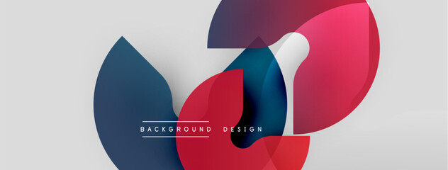 Abstract shapes overlap, creating vibrant color gradients. Minimalist design with text element background design. Modern aesthetic.