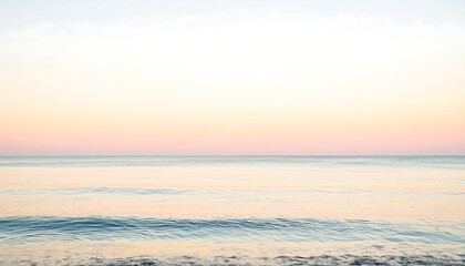 Obraz premium Serene dawn ocean horizon
