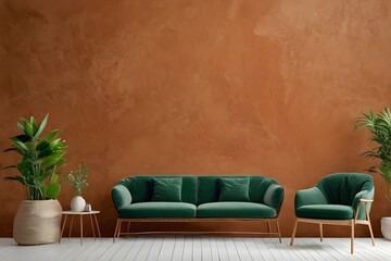 Fototapeta premium modern living room with sofa