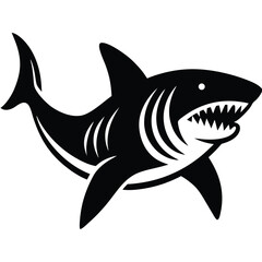 tiger shark vector fish 