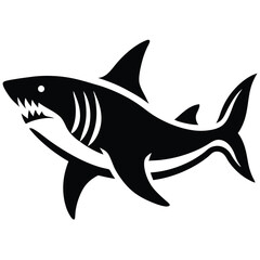 tiger shark vector fish 