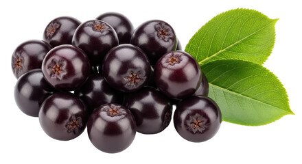 Isolated Pile of Aronia Berries