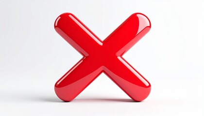 Obraz premium Vector red cross and green checkmark symbols for wrong and right choices, a 3D yes or no button illustration for web design