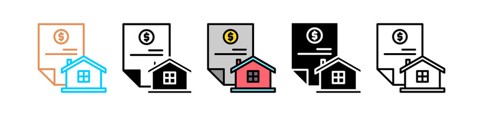 Payment Multi style icon in line color, mixed, lineal color, glyph, line.