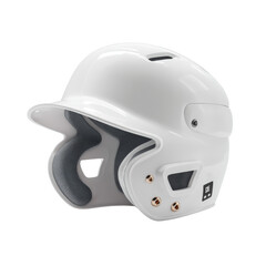 Fototapeta premium 3D Cartoon Icon of a Baseball Helmet on White Background for Creative Design and Illustrations