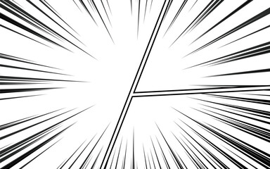 Obraz premium Blank black and white comic abstract background template.