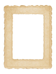 Obraz premium Ripped paper border frame with a vintage scrapbook style.