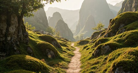 Surreal dreamlike fantasy landscape scene 14