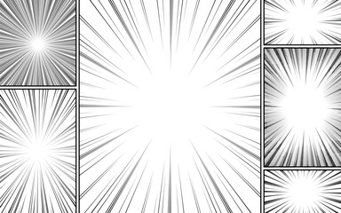 Naklejka premium Cartoon book superhero scrapbook page template, graphic art frame vector layout template illustration.