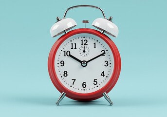 Naklejka premium An iconic retro alarm clock, perfect for illustrations related to time and deadlines.