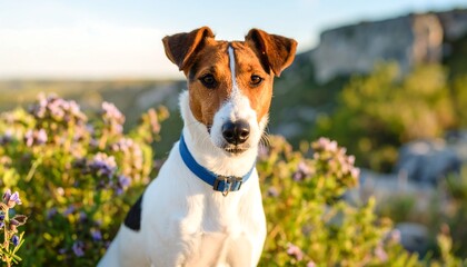 Fox Terrier in a field