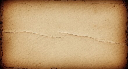 Vintage 20s century ancient Paper wallpaper with - Background Texture with Burnt Edges and Cracks
