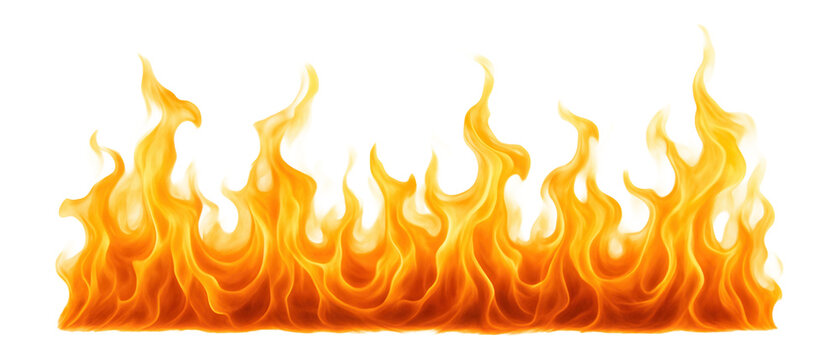 Fiery border flames.