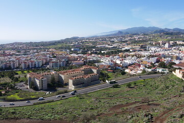 Grüne Landschaft bei San Cristóbal de La Laguna auf Teneriffa