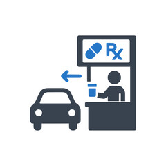 Drive-Thru Pharmacy Icon