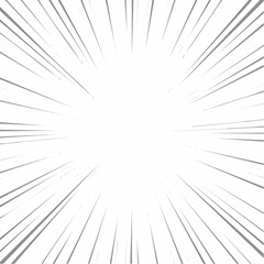Comic cartoon boom speed effect, explosive motion line element