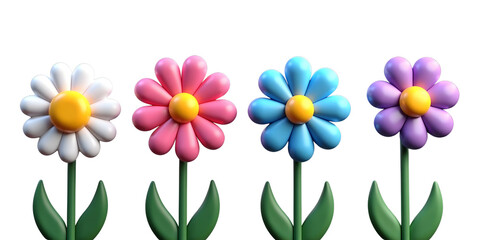 ceramic, vibrant, multi-colored, glossy, intricate, stylized, whimsical, playful, flower-shaped, 3D,