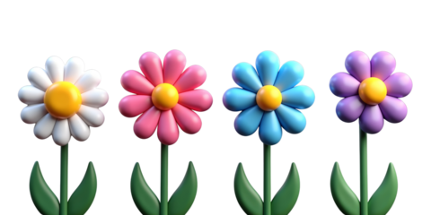 ceramic, vibrant, multi-colored, glossy, intricate, stylized, whimsical, playful, flower-shaped, 3D,