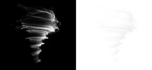 Spiral circular vortex air whirlpool transparent turbine fan rotation stream current flow design...