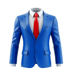 a business suit, a blue blazer, a red tie, a white shirt, a formal outfit, tailored clothing, a professional look, a classic style, a smart appearance, a dapper outfit, a polished
