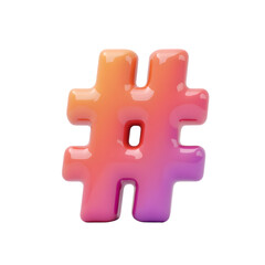 3d render, abstract geometric shape, minimalist design, colorful gradient, vibrant orange and pink, modem art style, digital illustration, 3d icon, simplified symbol, smooth surface texture,