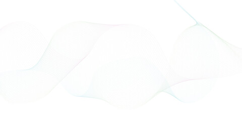 Abstract digital smooth white and grey curve wavy lines wave graphic thin white background design.