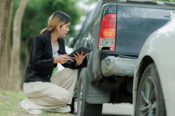 Car insurance claim and coverage concept, ensuring peace of mind for drivers.