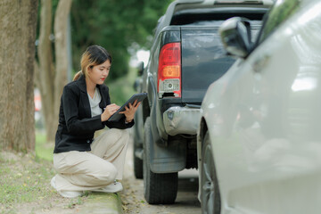 Car insurance claim and coverage concept, ensuring peace of mind for drivers.