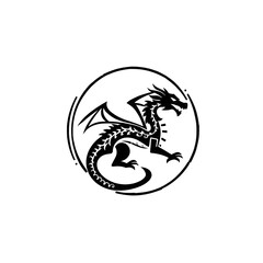 vector image of a dragon