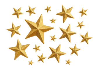 Obraz premium Sparkling gold stars on.