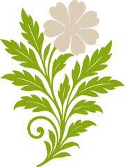 Floral Corner Ornament