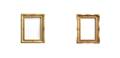 3d frames showcasing elegant design in gold tones
