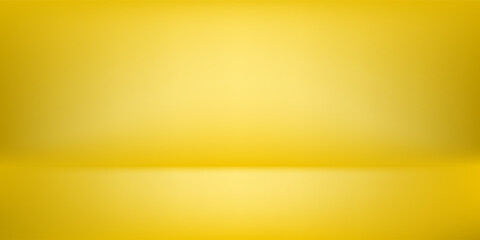 Wide yellow empty interior. Template for content © tri