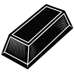 Vector illustration of a closed book on a white background with a metallic cover and digital data