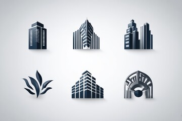 Abstract Building & Nature Icons