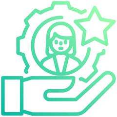 talent management icon for career, business, website, application, printing, document, poster design, etc