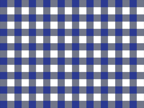 Navy Blue Gingham Checkered plaid  Seamless Pattern