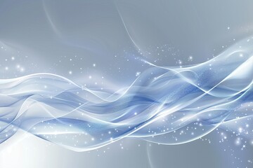 Abstract blue and white background with curved lines, creating an elegant atmosphere for presentation or promotion of technology products.