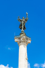 Fototapeta premium Statue on top of the column on the Place des Quinconces square in Bordeaux