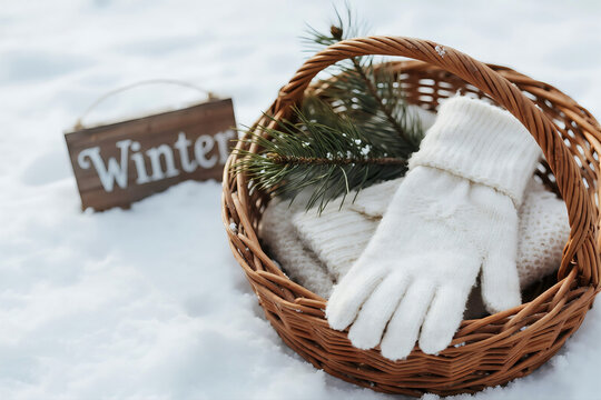 tag card snow pine trees Decoration frame photos greeting cards mockup photo E-commerce marketing poster Background shooting scene