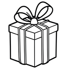 An isolated 3D rendering of a red gift box with a festive golden bow and ribbon, perfect for celebrating holidays like Christmas, Valentine's Day, or a birthday