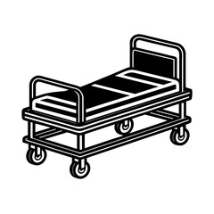 A comfortable baby carriage vector on a white background with a modern design illustration