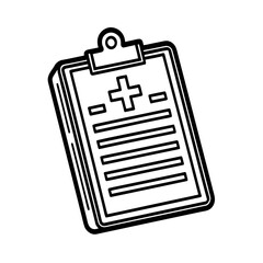 A simple business icon of a blank clipboard document next to a calendar with a check mark for daily reminders