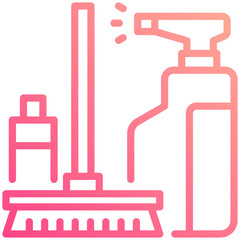 cleaning supplies icon for department store , business, website, application, printing, document, poster design, etc