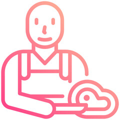 Butcher icon for department store , business, website, application, printing, document, poster design, etc